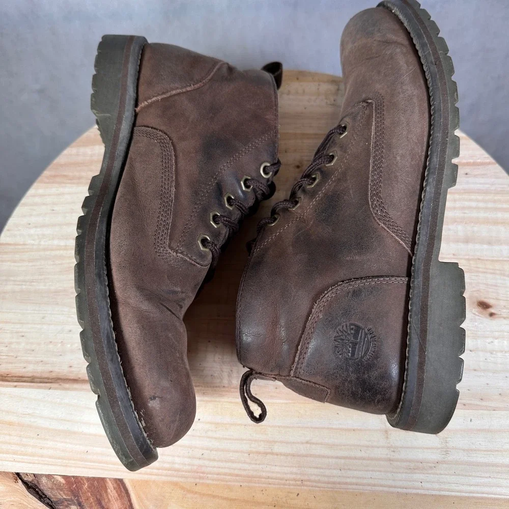 Timberland Larchmont II Chukka Boots Mens 10 Dark Brown Waterproof Leather A44MG